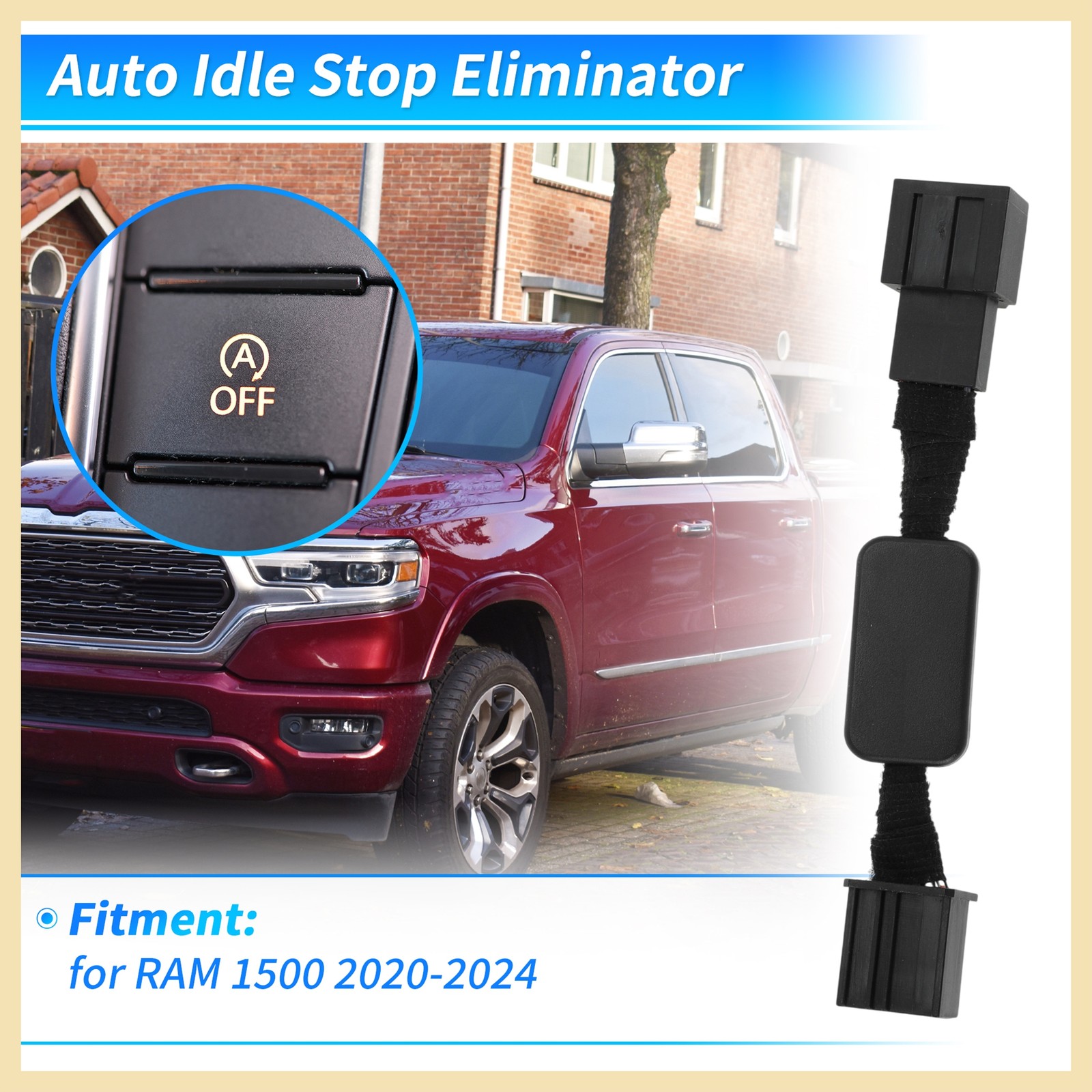 Auto Start Stop Eliminator for RAM 1500 2019-2025 Car Stop Start Eliminator