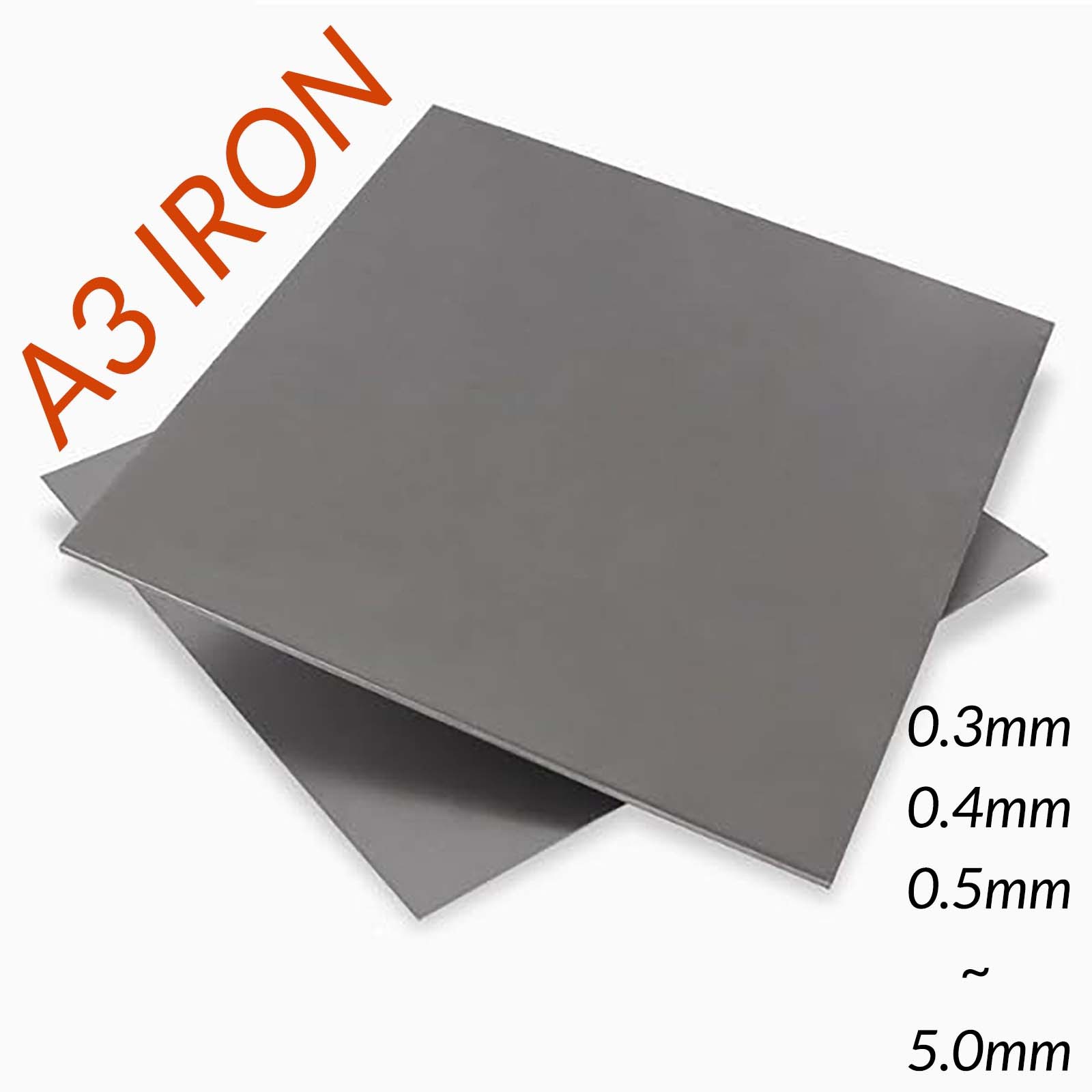 A3 Iron Sheet Plate 0.3mm 0.4mm 0.5mm 0.6mm - 5mm Plate Laser Cut to Size Plate