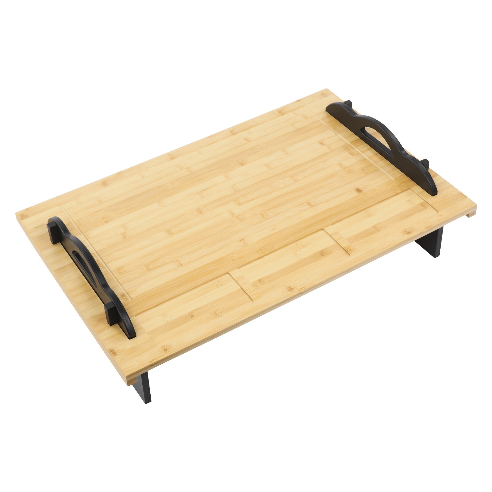 Stove Top Cover Board with Handles for Gas & Electric Stoves Wood Color New