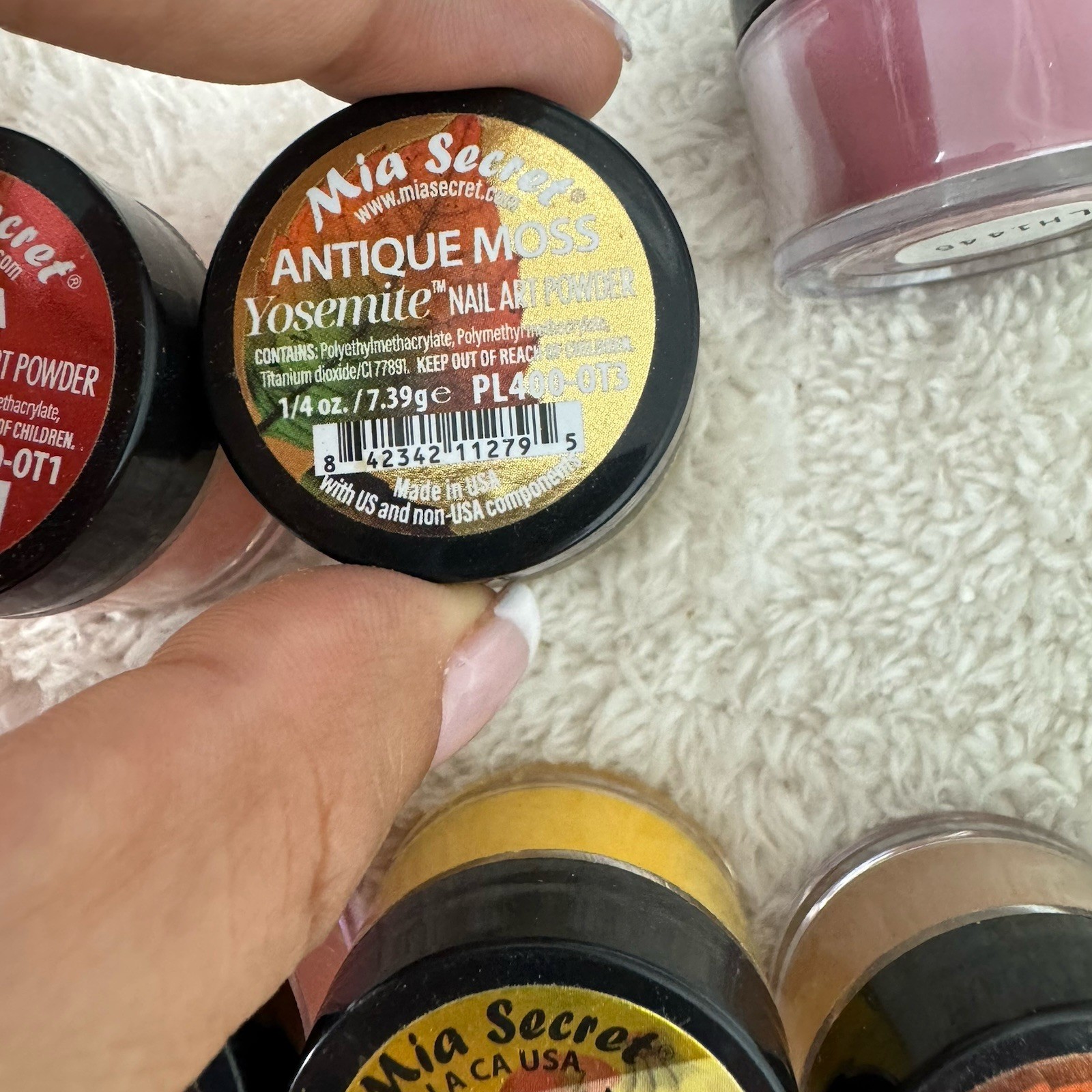 Mia Secret Nail Art Acrylic Professional Powder 10 Colors Sets-Neon Pastel Mixed