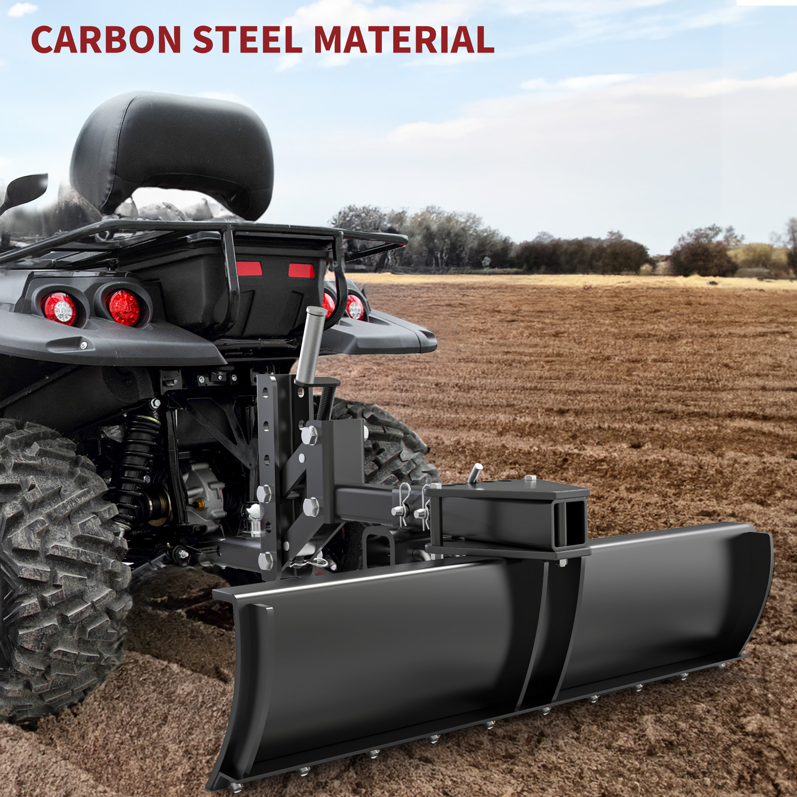 42" Tow Behind Box Scraper Fits ATV/UTV with Manual Implement Lift