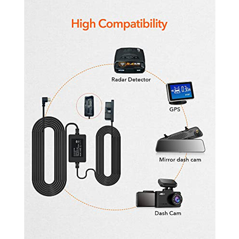 WOLFBOX Type-C Hardwire Kit OBD Hardwire Kit for G840S/G930/i07/G900/G850/G840H