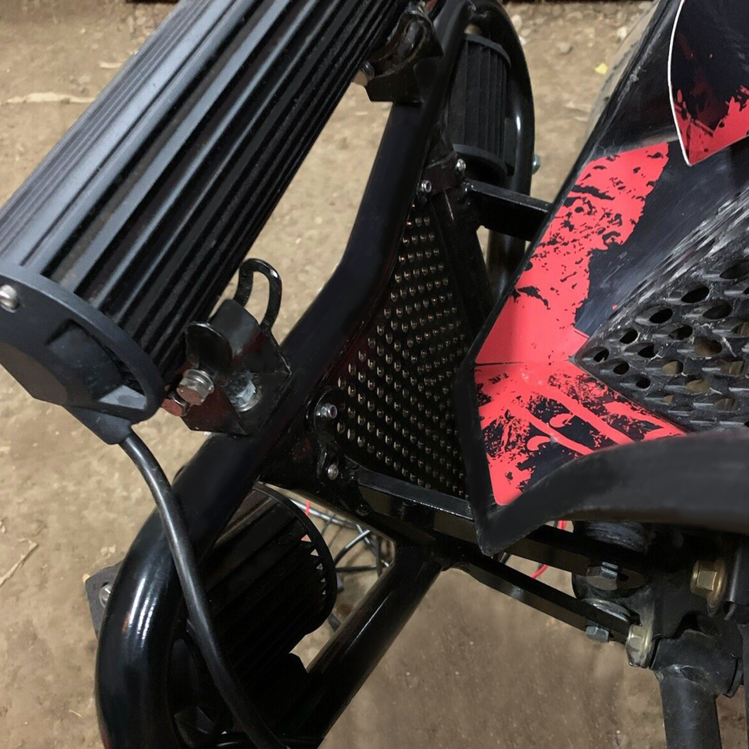 KOJEM For LTZ 400/KFX 400/DVX 400 Arctic Cat Kawasaki Suzuki Front Bumper Black