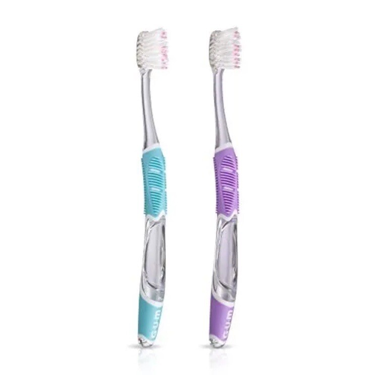 12 Pack GUM 527 Technique Deep Clean Toothbrush Compact Head Sensitive Bristles