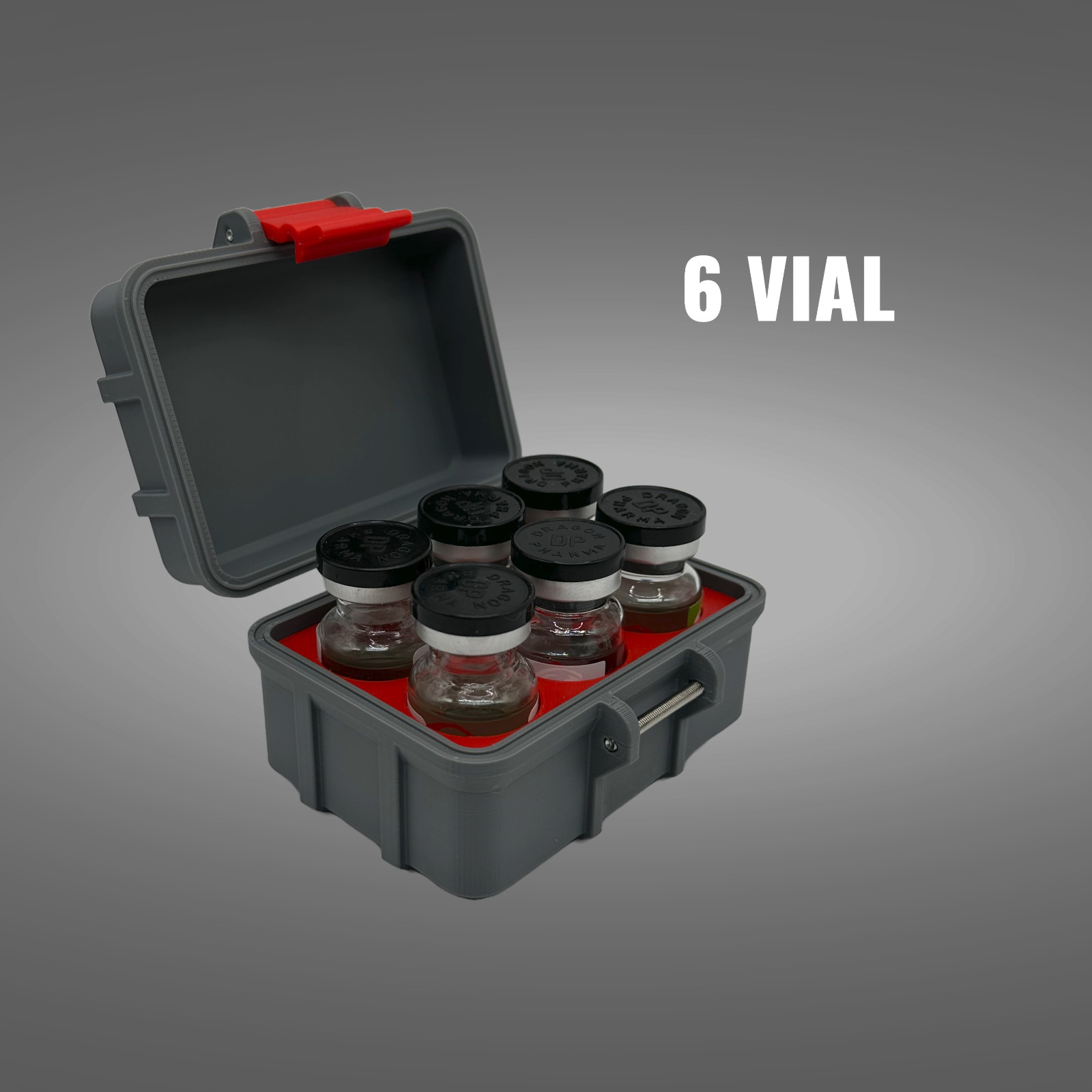 10ml Vial Storage Case – TRT & HRT Organizer | 6–50 Slot | Fits 55mm x 24mm