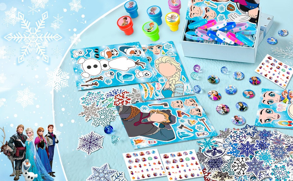 Frozen Party Favors, Princess Frozen Birthday Party Supplies Goodie Bag Stuffers