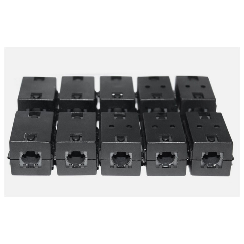 10 Pack Ferrite Beads Clip-on Ring Core RFI EMI Noise Filter Clamp Choke Coil US