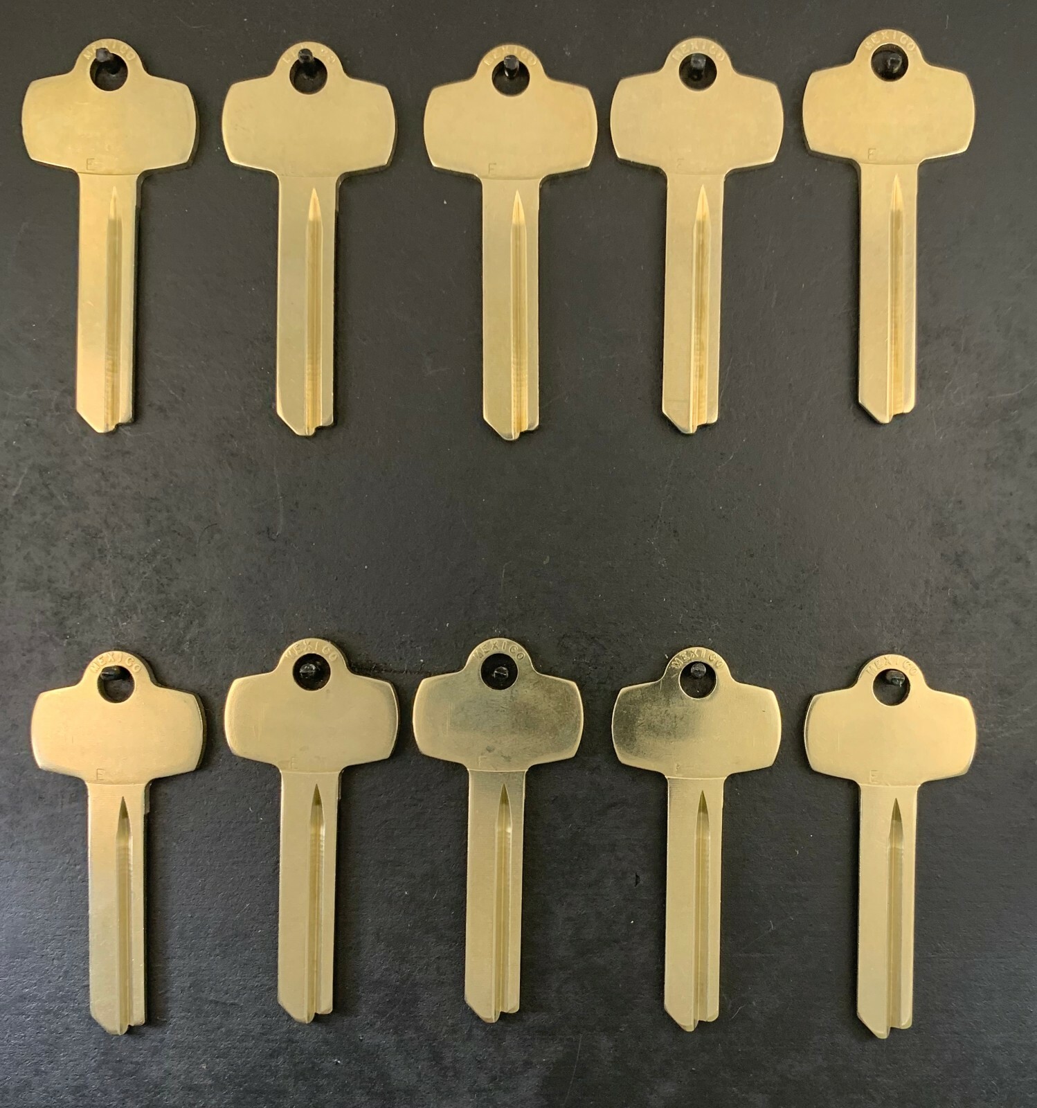 Lot of 10 Nickel Silver A1114E 1A1E1 BES-5DS Type Key Blanks for Best E Keyway