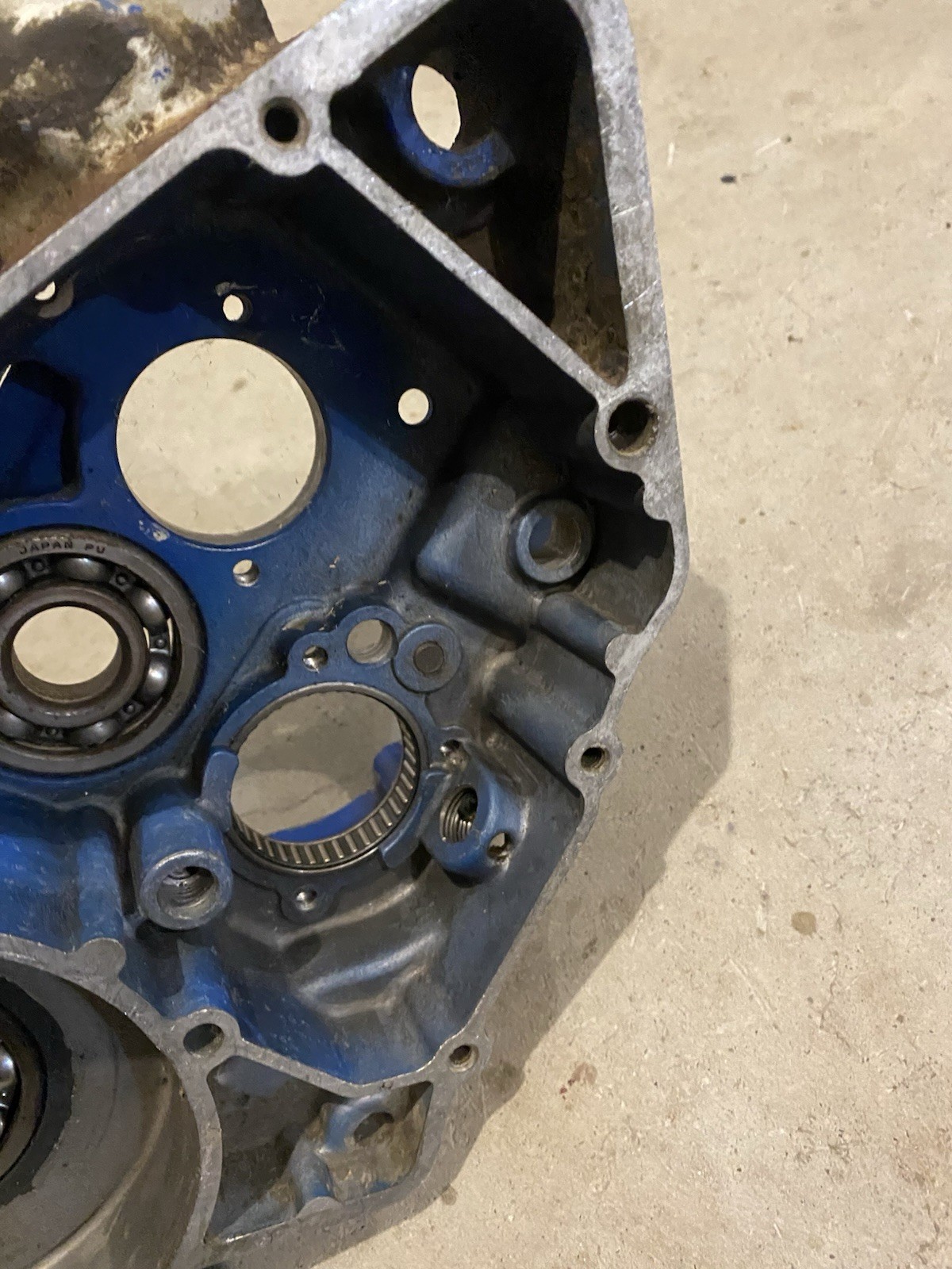 1987-1991 LT250R RIGHT SIDE CASE HALF, NO CRACKS