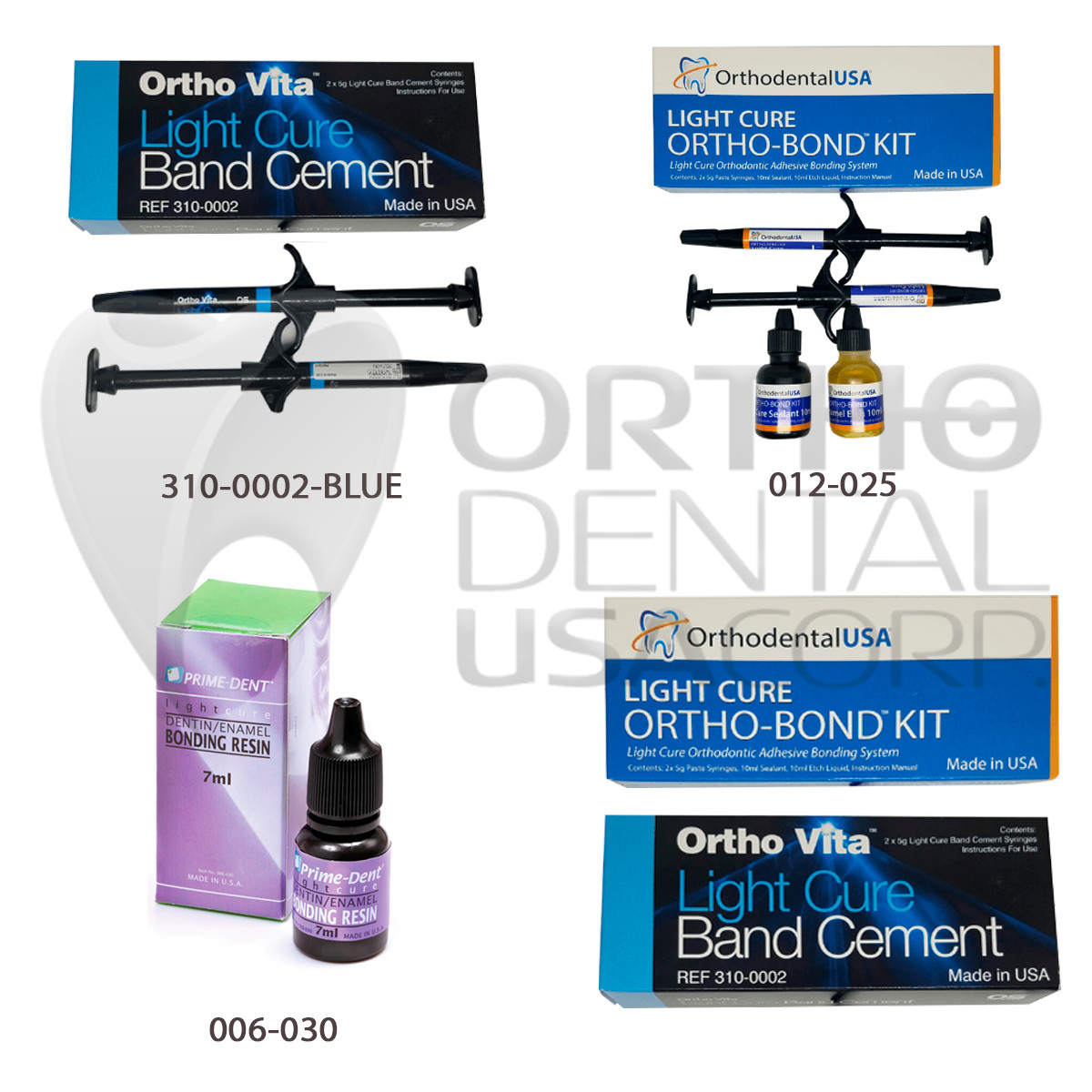 Orthodontic Brackets Adhesives and Band Cements - Bonding Resin USA Seller