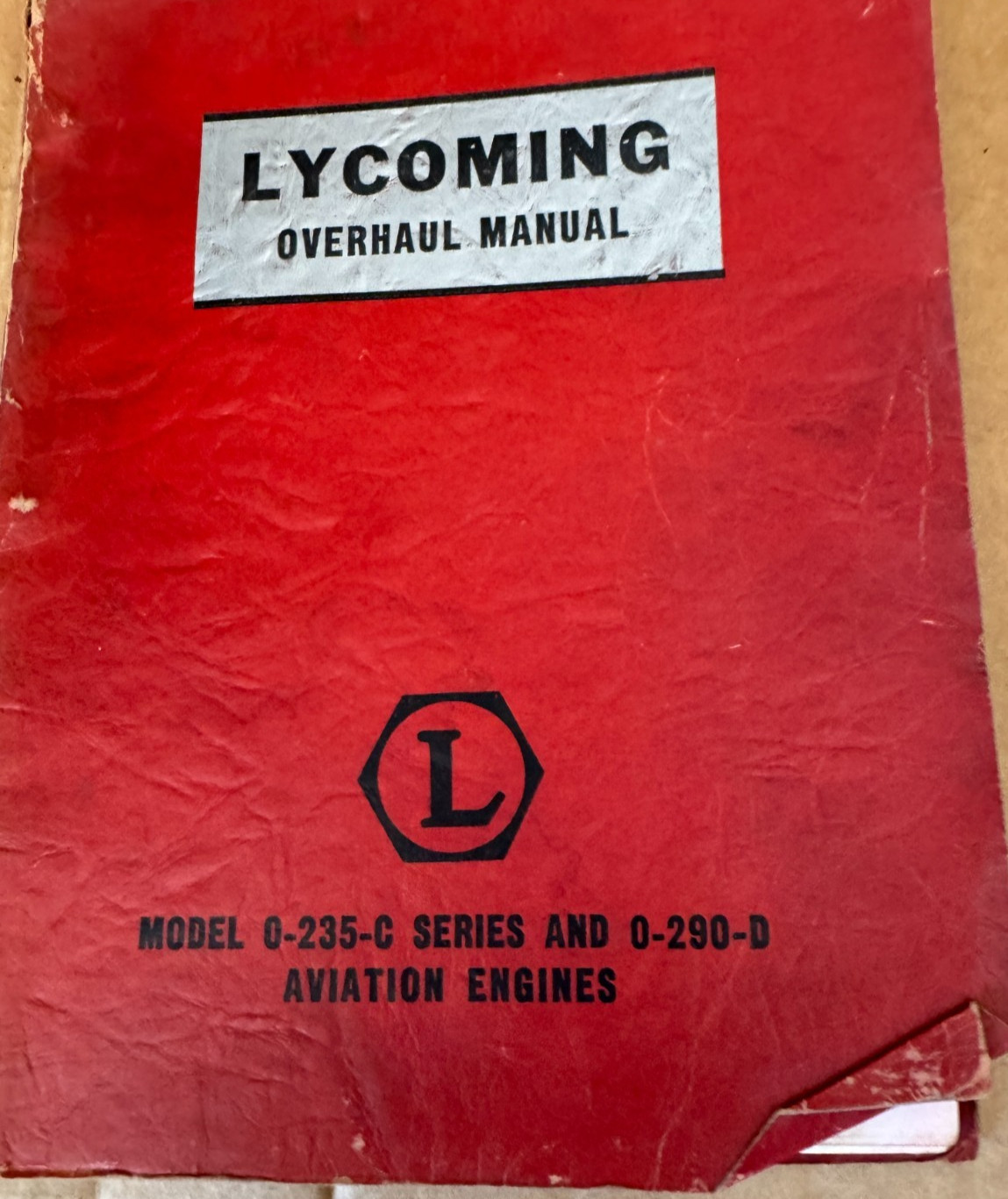 Original Lycoming 0-235 & 0-290 OH Manual 3rd Ed & O-320-B Parts  -1960 Edition