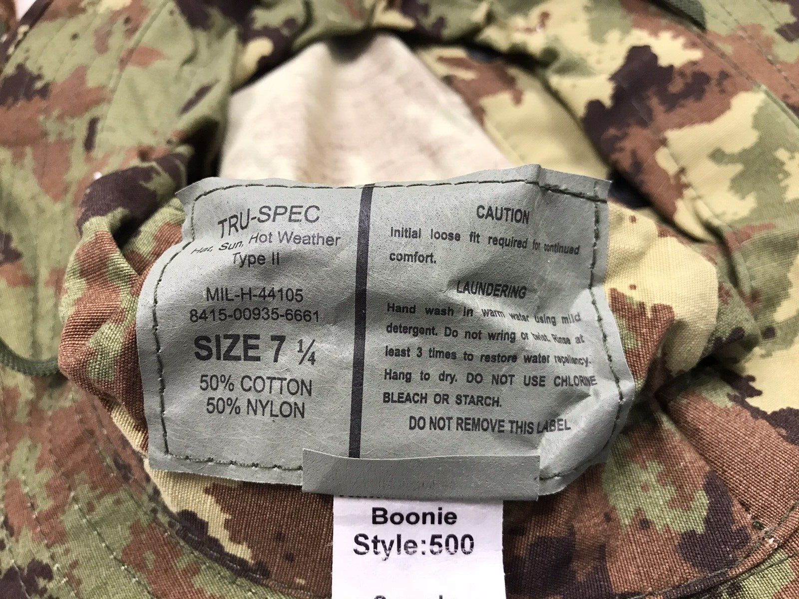 Italian Digital Woodland Vegatato Camouflage Boonie Hats - 7-1/4