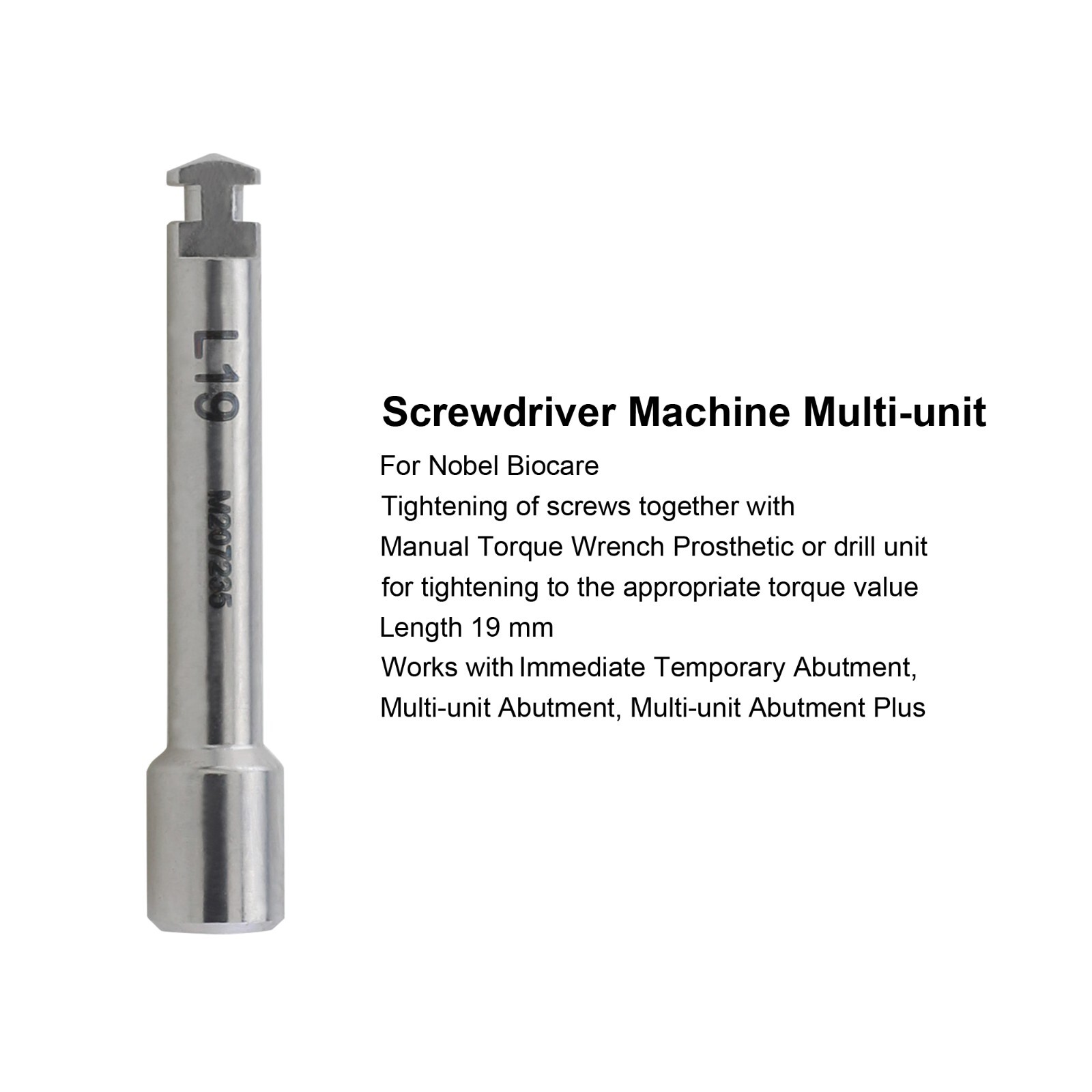 Implant Nobel Biocare Torque Wrench UniGrip Screwdriver Drivers Manual Adapter