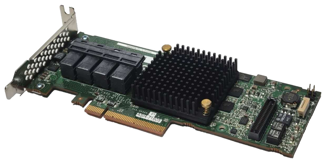 ADAPTEC ASR-71605 16-PORT 6GBPS SAS/SATA RAID CONTROLLER CARD LOW PROFILE