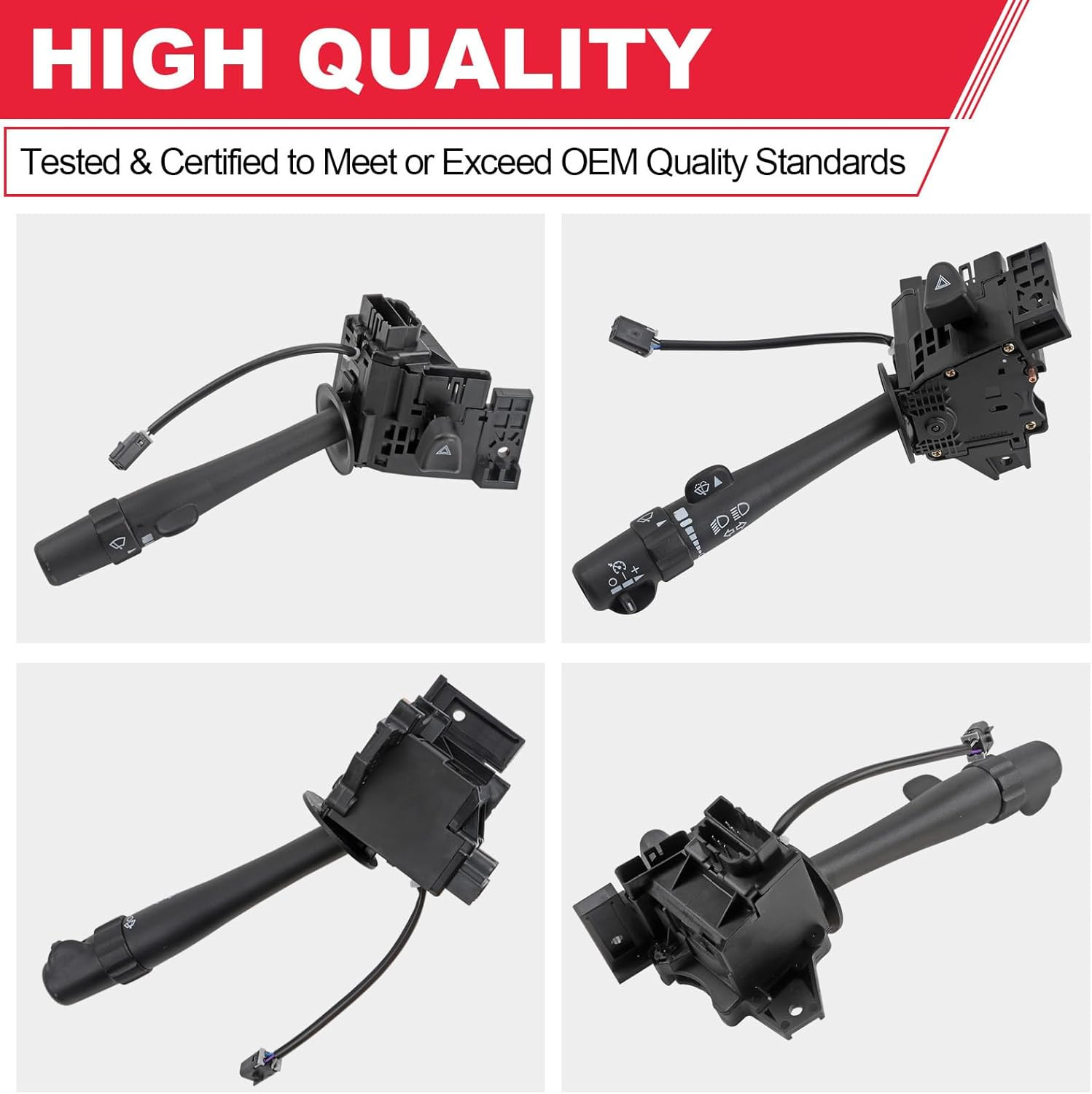 Multifunction Turn Signal Switch Fits for 2002-2009 Chevy Silverado Tahoe GMC En