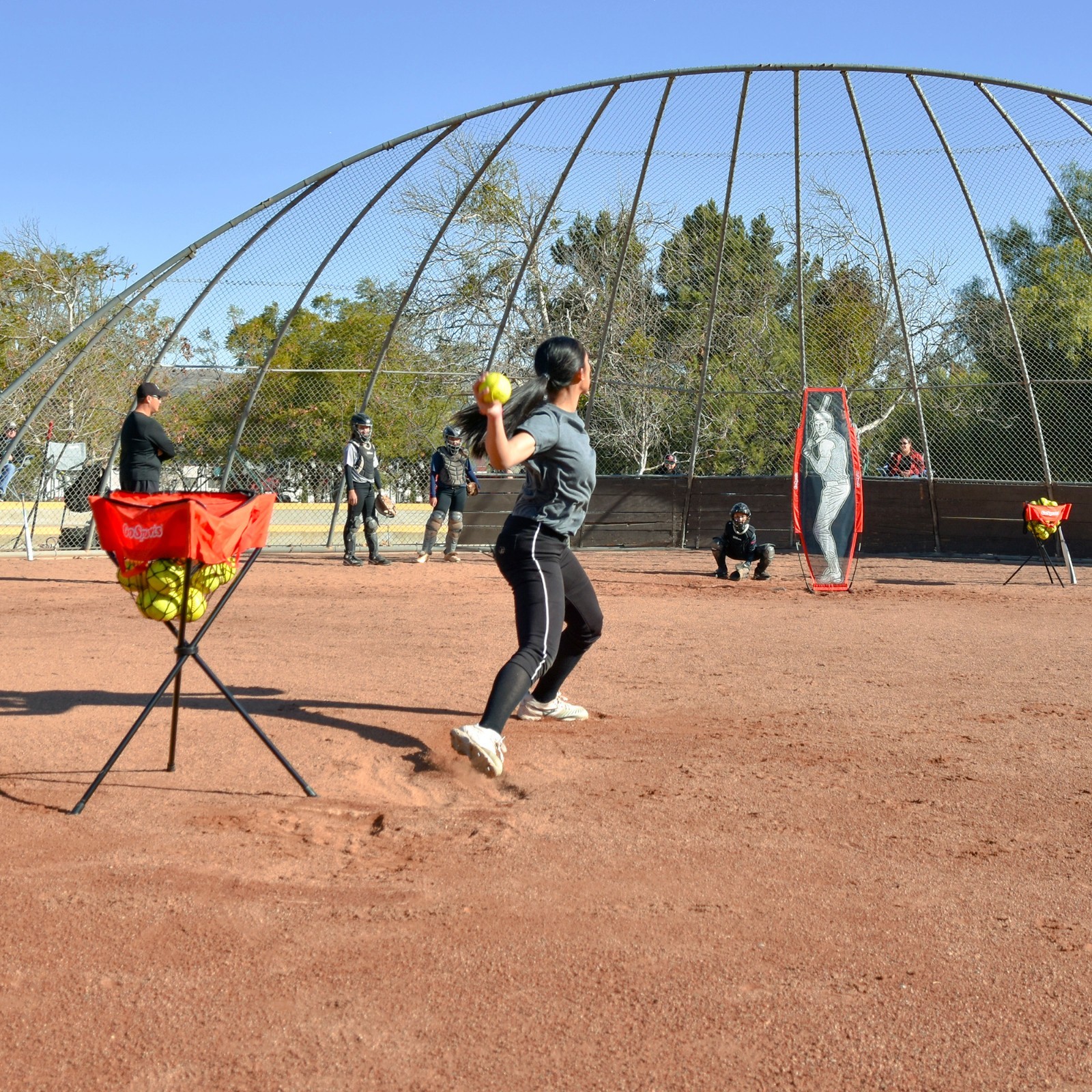 GoSports XTRAMAN Baseball or Softball Dummy Pop-Up Batter for Pitching Drills