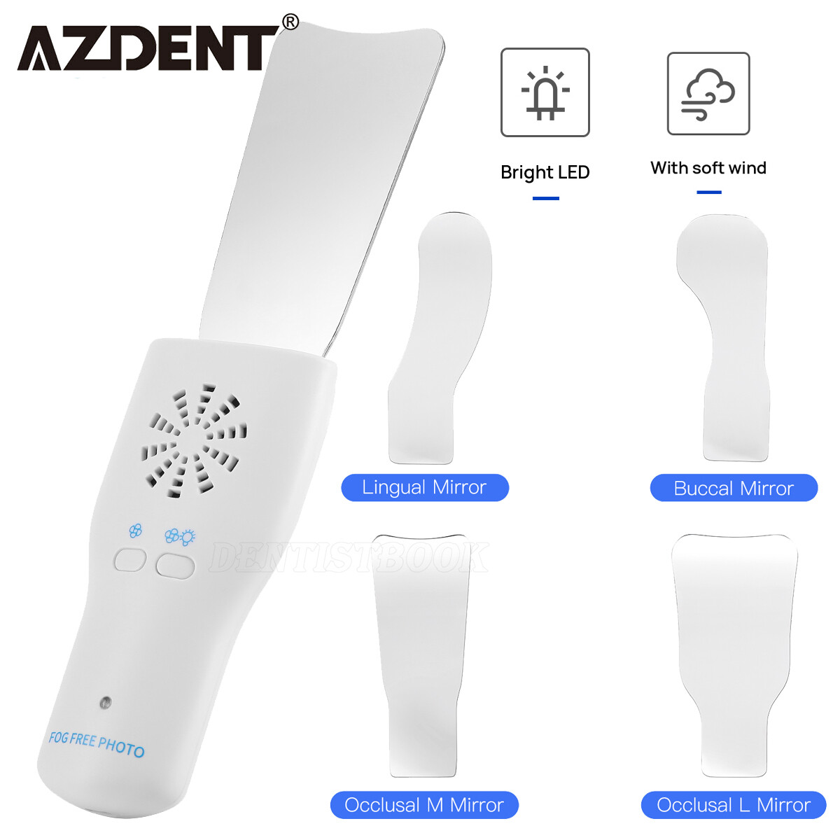 Dental Automatic Anti-fog Mirrors for Oral Photography Reflector Buccal Occlusal