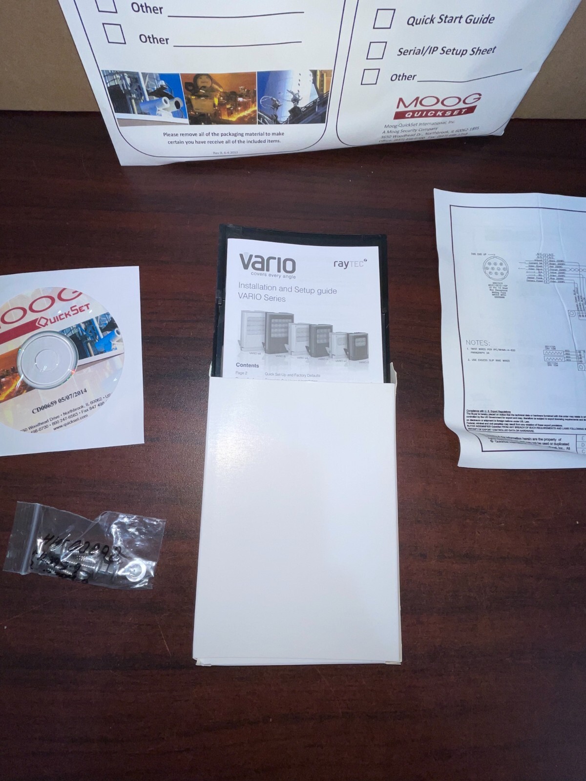 Moog Quickset GeminEye PTZ 28X zoom camera system & illuminator & cables