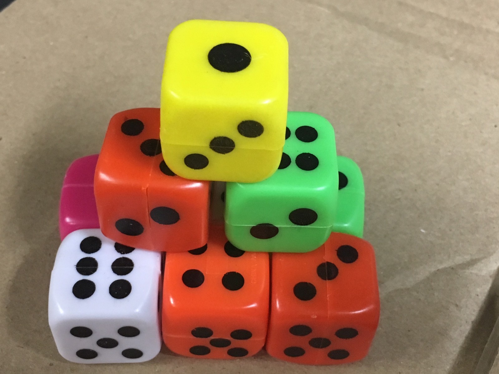 1" 1.1" Vending Machine Toys Assorted Self Vend Dice only 15 cents each free S&H