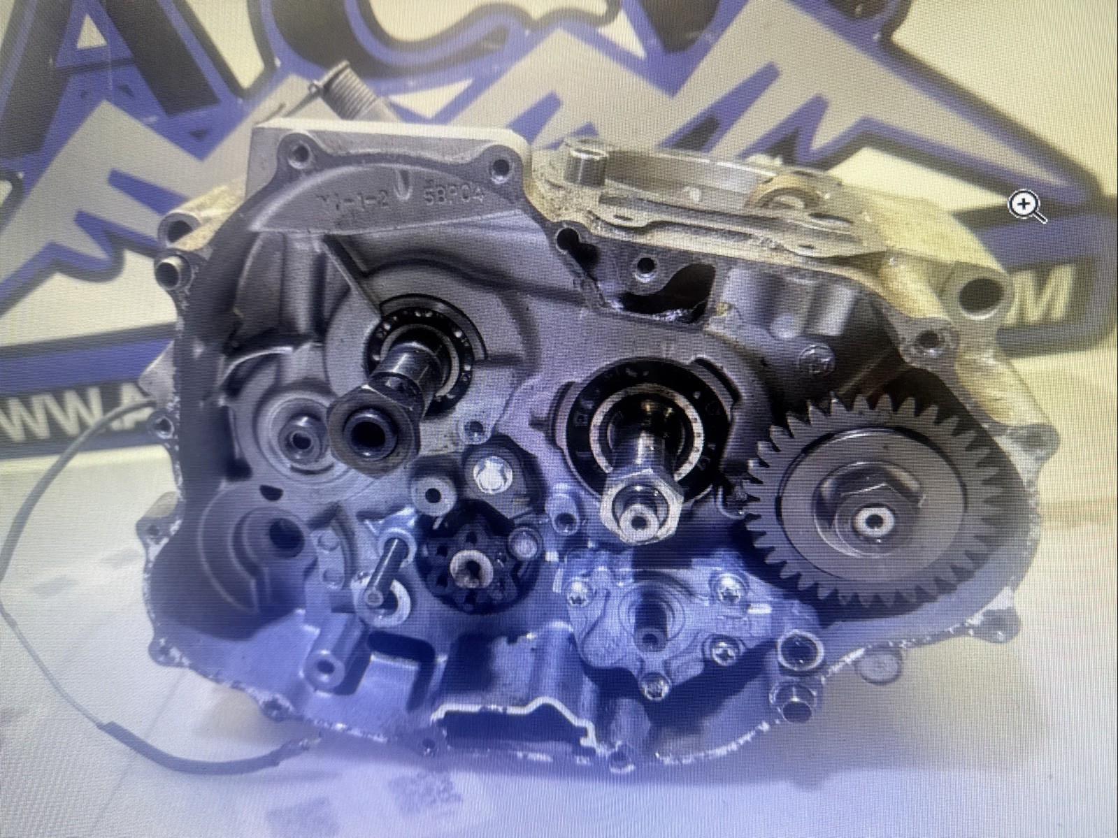 E1-2 Bottom Engine Motor Crankshaft 08 Yamaha Raptor 250 Atv YFM R Free Us Ship