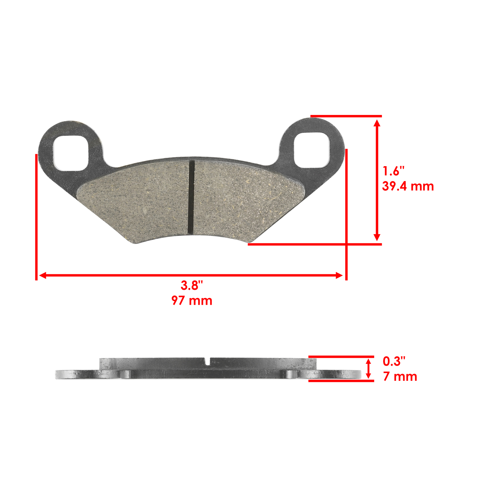 Front And Rear Brake Pads for Polaris RZR 800 EFI 2008-2014