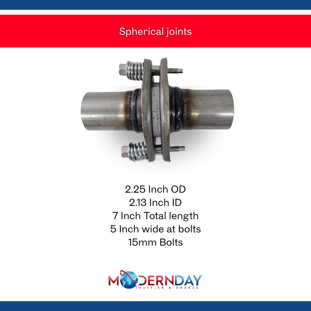 Exhaust Flange Repair Spherical Joint 2.25 in Outer Diameter Steel MDSJ225