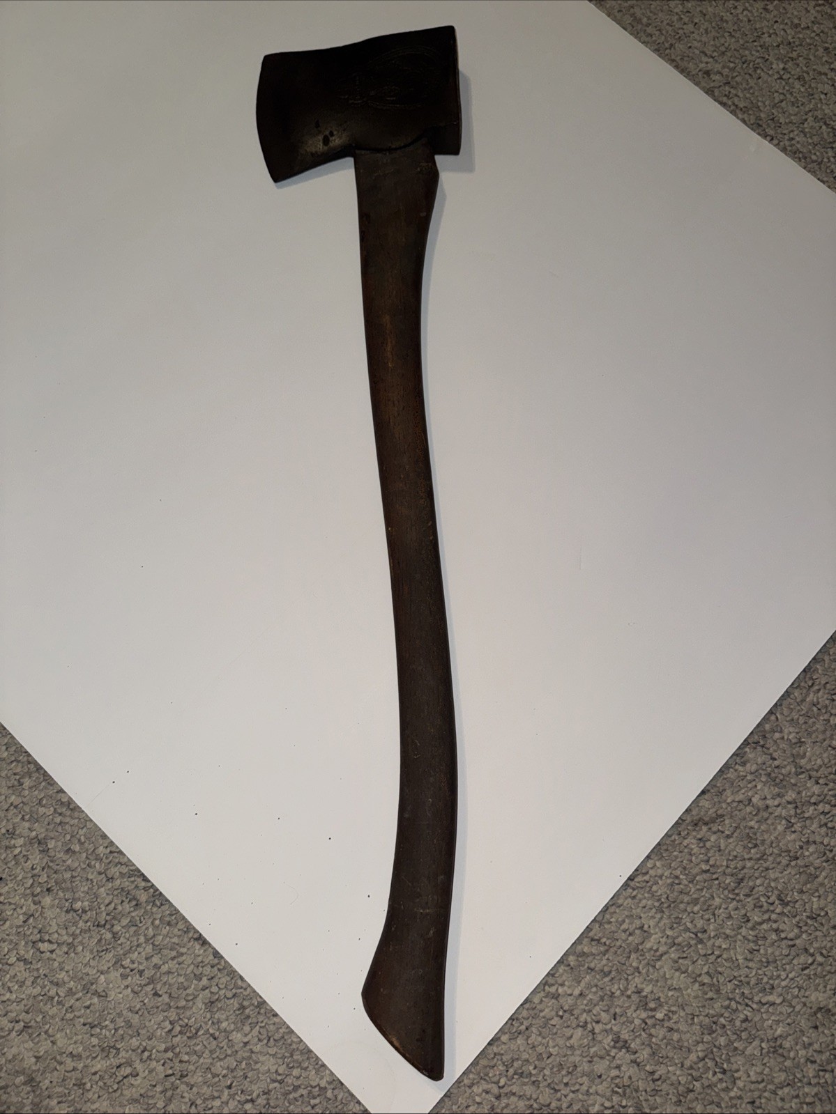 Vintage Embossed Belknap Blue Grass Single Bit Ax Thoroughbred Model