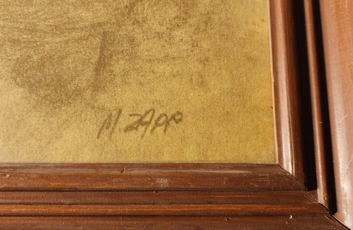 ORIGINAL MARILYN ZAPP DRAWING OF AN BLACK CHILD 16 X 20