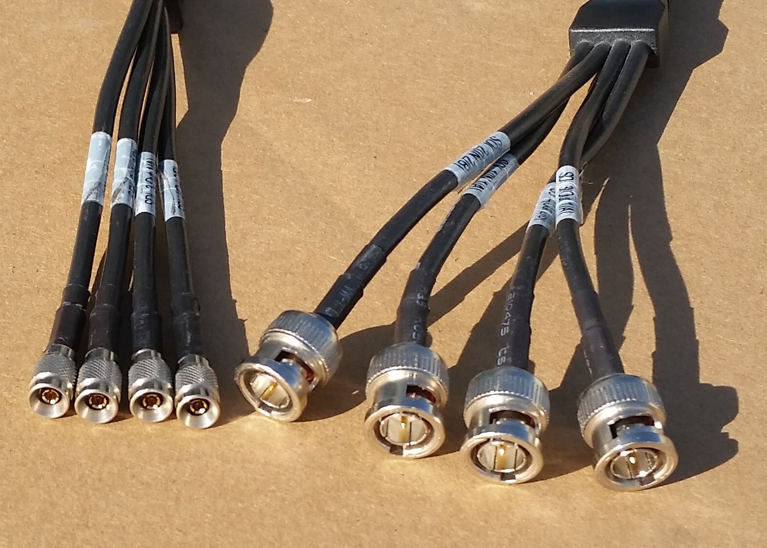 AJA 4 Channel SDI BNC to Mini BNC Breakout Snake Cable KONA 3G