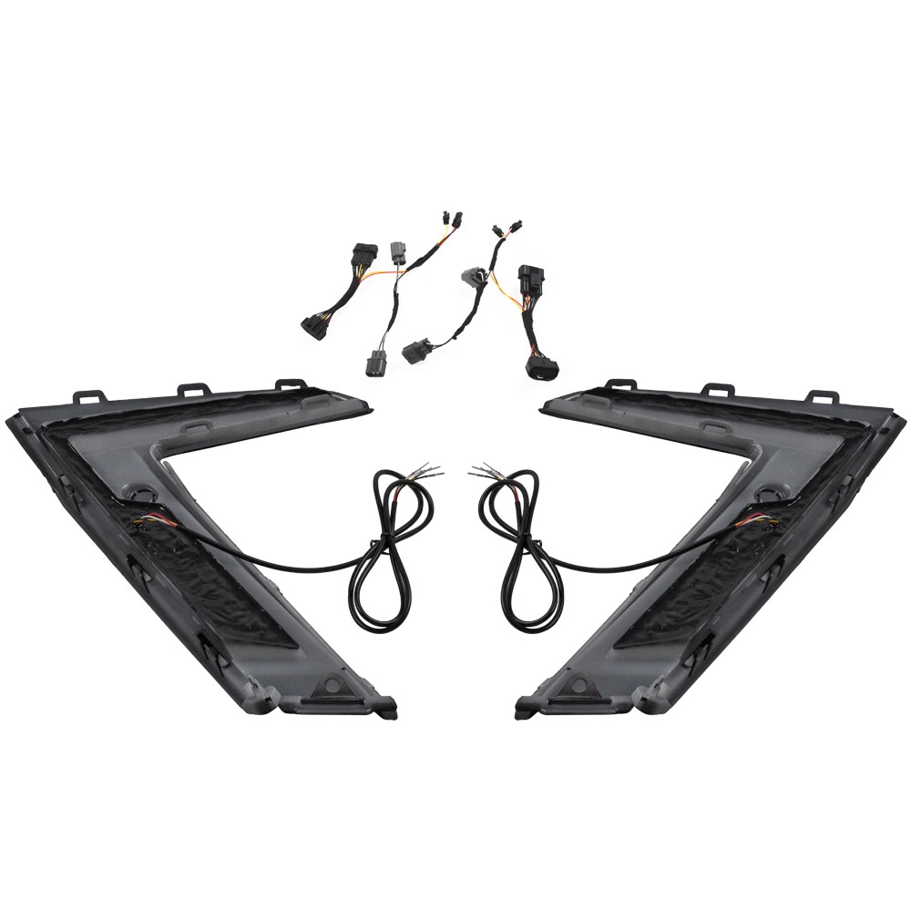 Pair For Honda CR-V CRV 2023-2025 LED DRL Fog Light Turn Signal With Sensor Hole