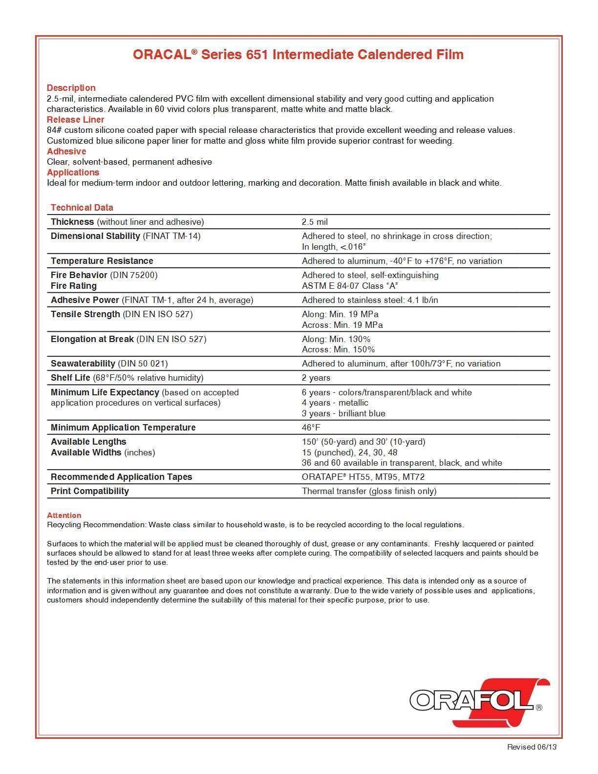 12" Adhesive Vinyl 1 Roll 150 Feet Oracal 651 Free 3M Blue squegee usa