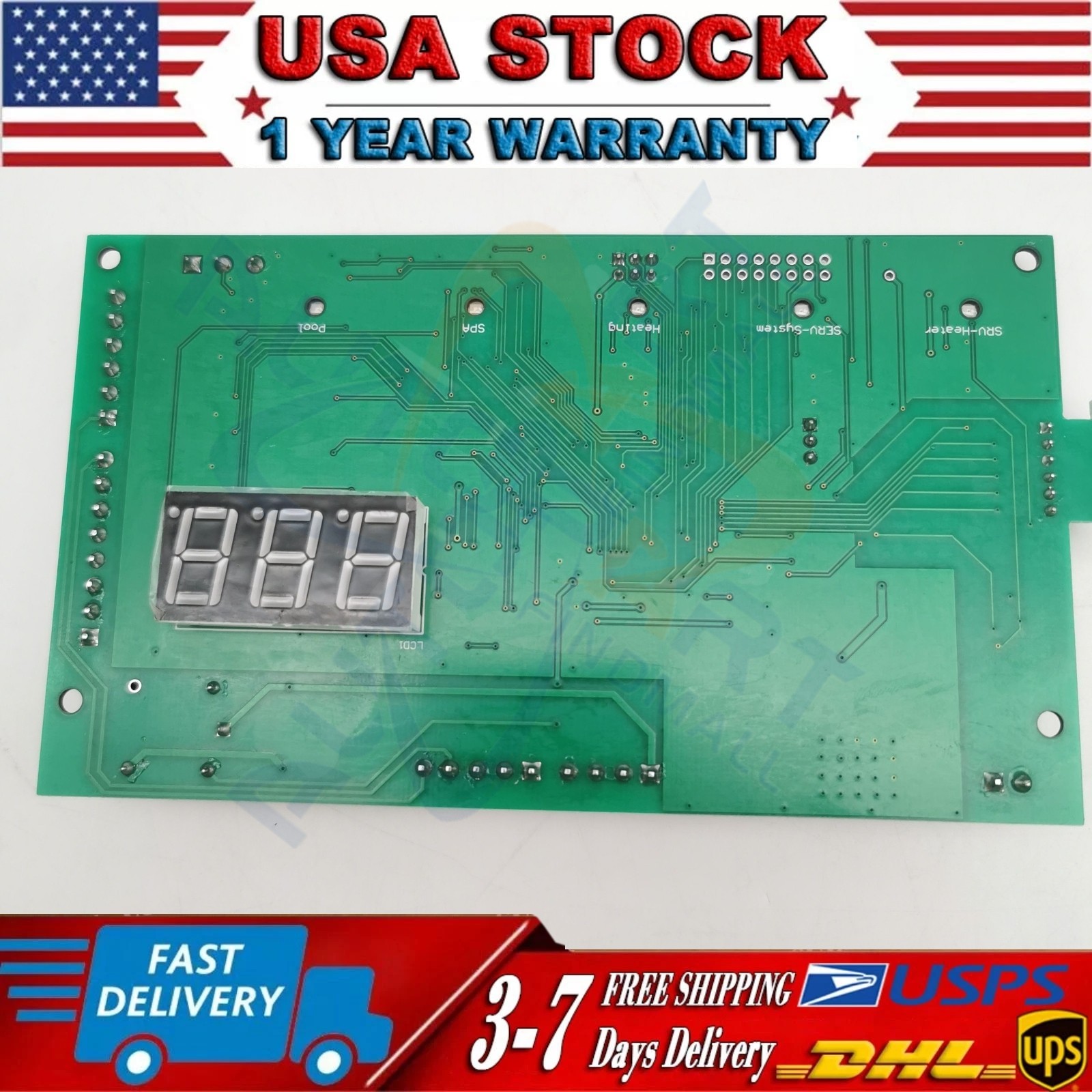 For Pentair Master Temp 400 42002-0007S Control Board Kit w/ 472610Z Switch Pad