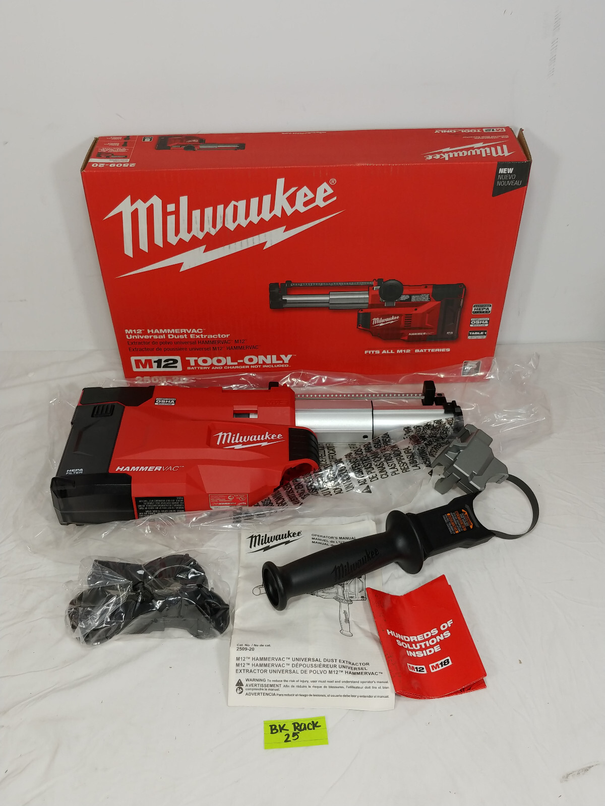 Milwaukee Tool 2509-20 M12 Hammervac Universal Dust Extractor (Tool Only)