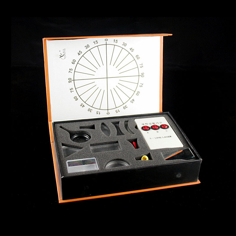 Triangular Prism Convex Lens Optics Set Physical Science Optical Experiment Box