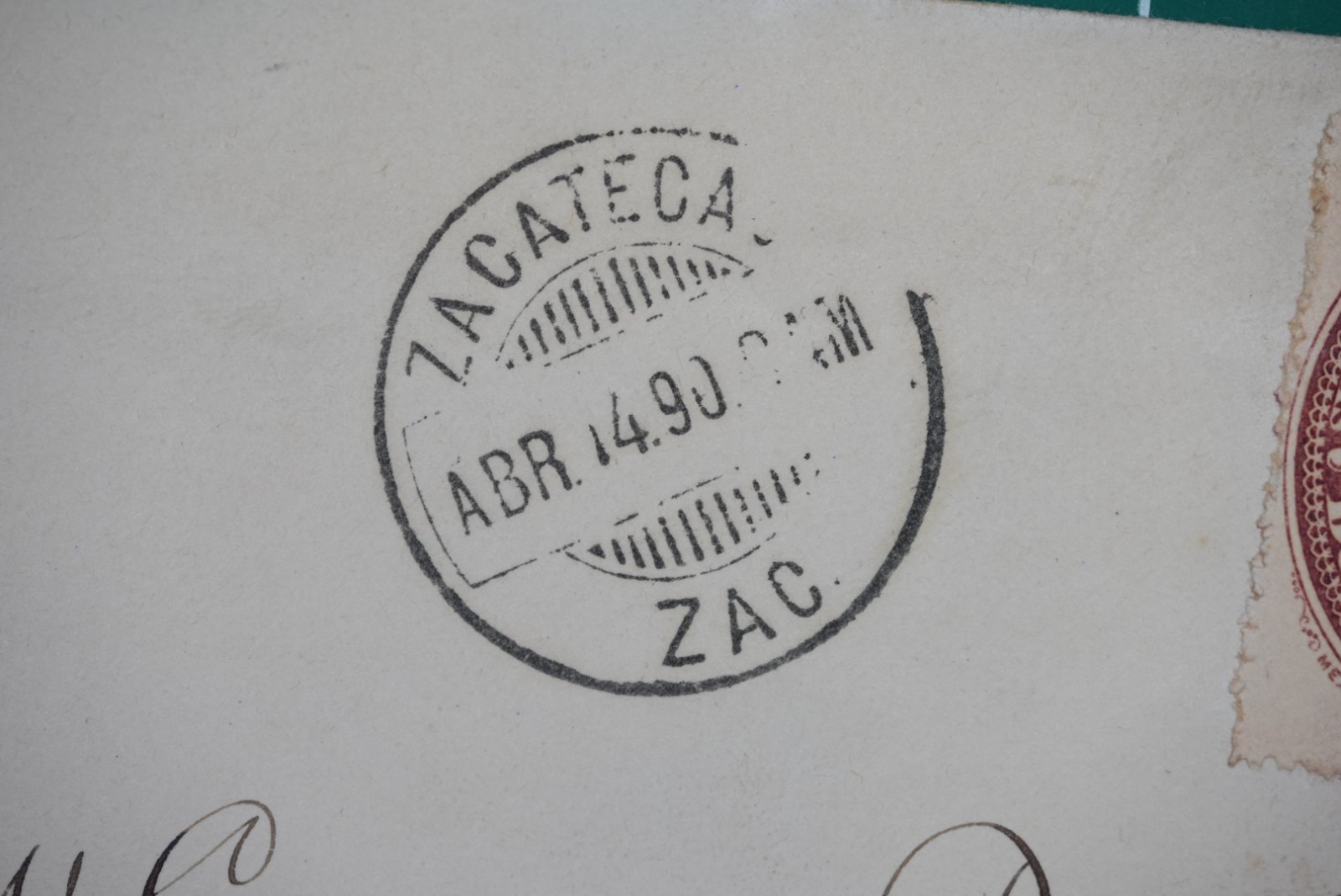 1890 Mexico Zacatecas Cover to USA w/ Scott 196 2c Brown Carmine Eagle Pass