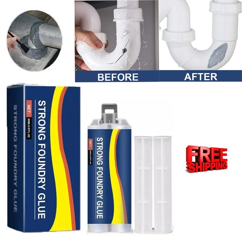 1pc Strong Foundry Glue,Metal Repair Glue, AB Metal Glue Heary Duty Weld 85ml