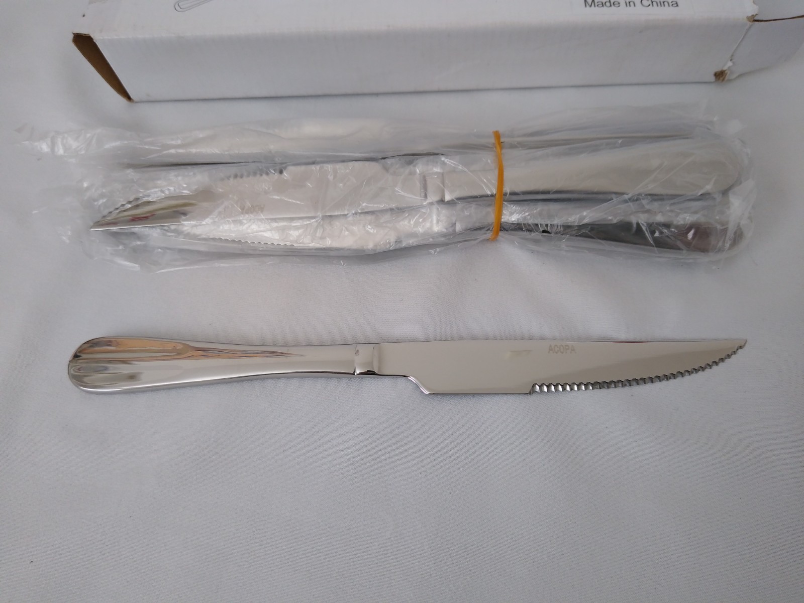 Acopa 18 0 Stainless Steel 9 in Steak Knife 11 Pack Benson Brigitte Flatware