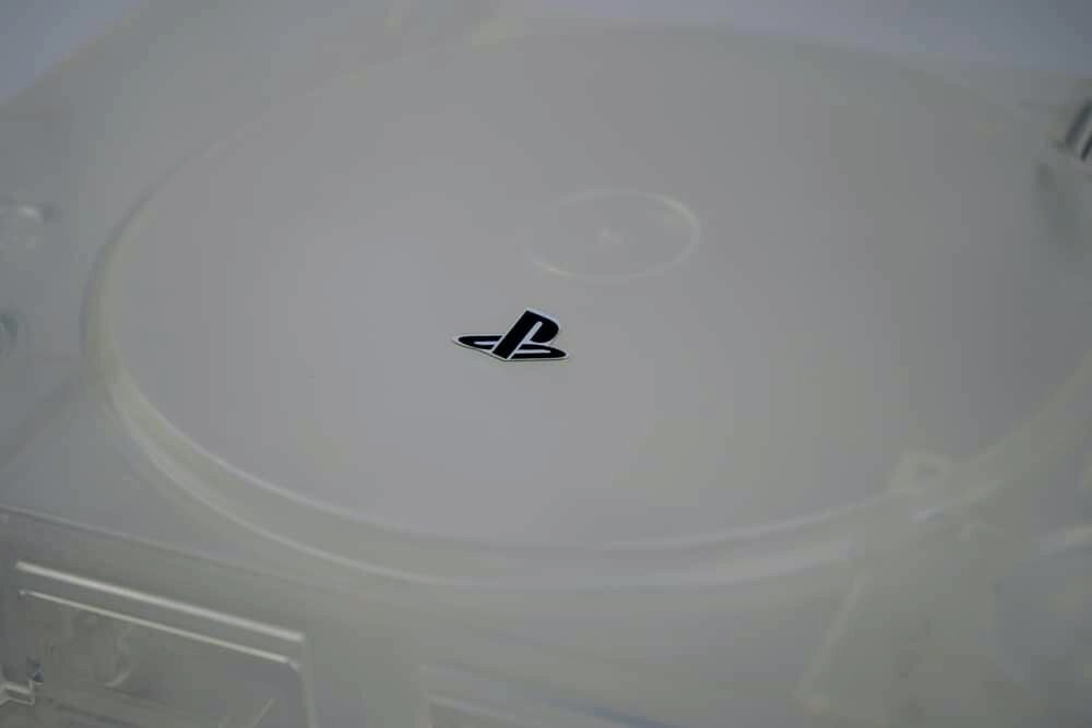 Playstation Emblem reproduction for PS1 Shell (Emblem Only) White