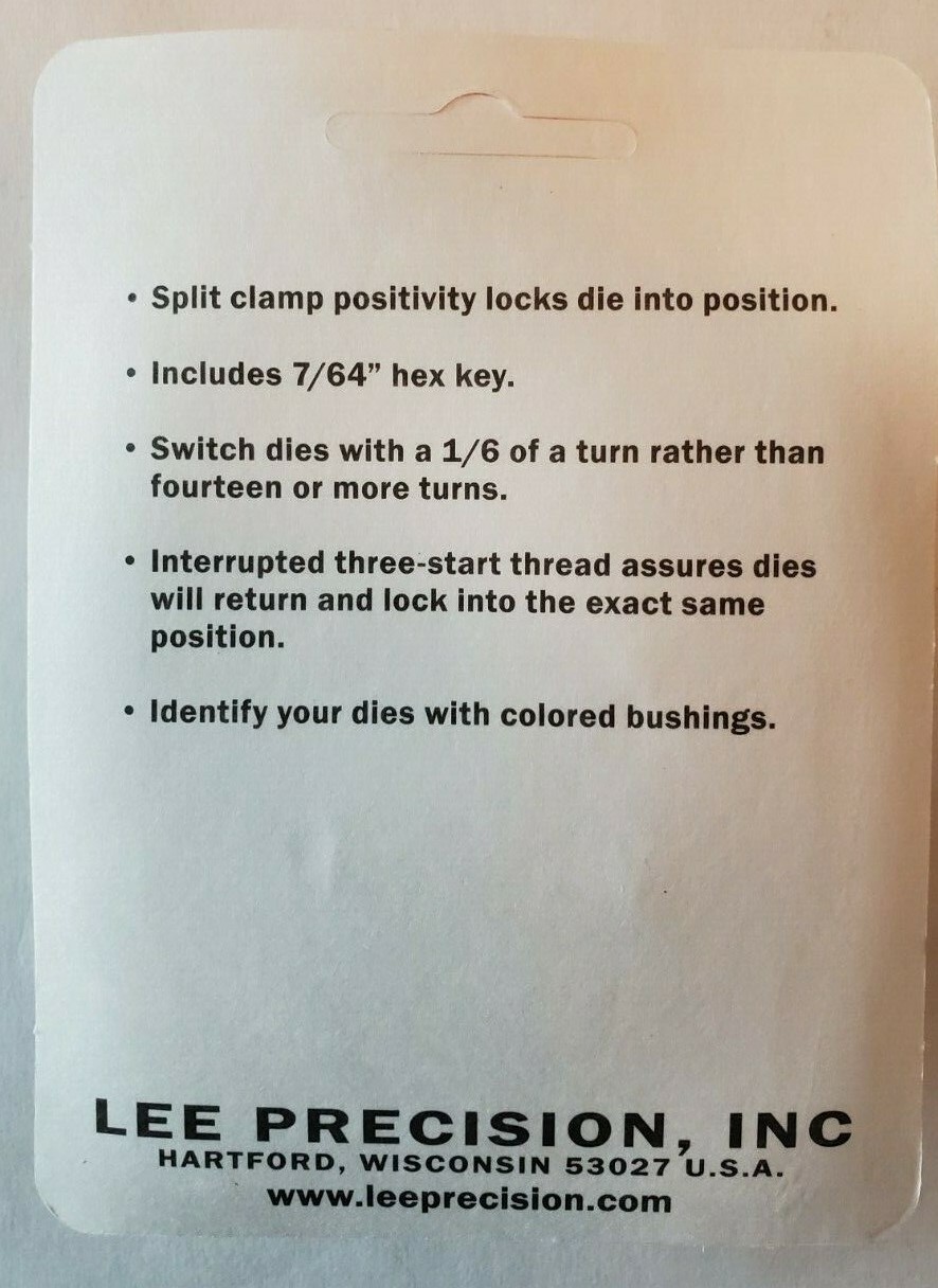 LEE 90095 4-Pack Spline Drive Breech Lock Bushing Lock-Ring Eliminator