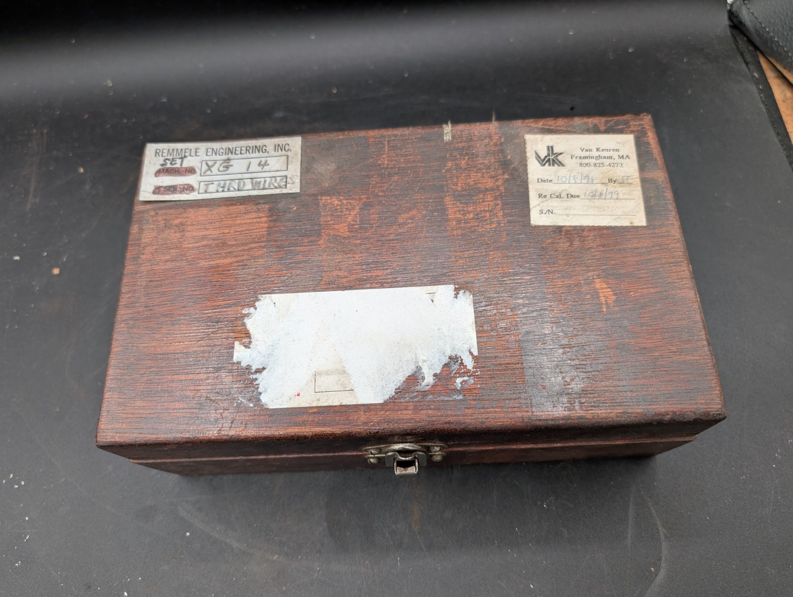 Vintage MACHINIST Set of Van Keuren And Other Measuring Wire Thread Set in Case