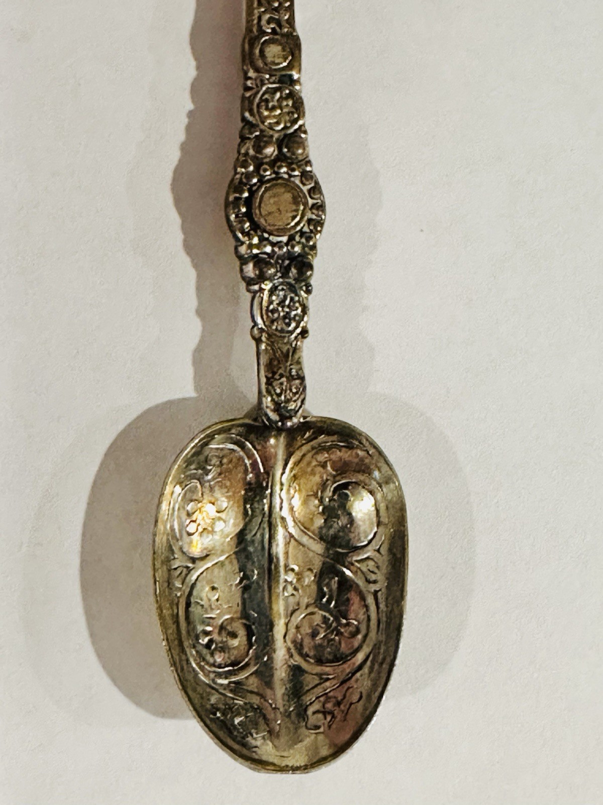 English Estate Sterling Silver Coffee Spoon GW London 1952 4 5/8"