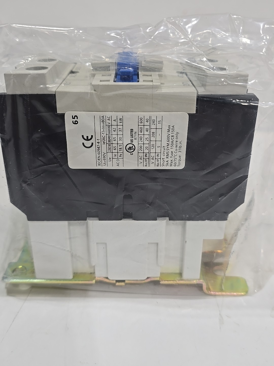 New IEC Contactor 240VAC 50A Open 3 Poles Nonreversing 50/60Hz 2UXF8 FREE S&H