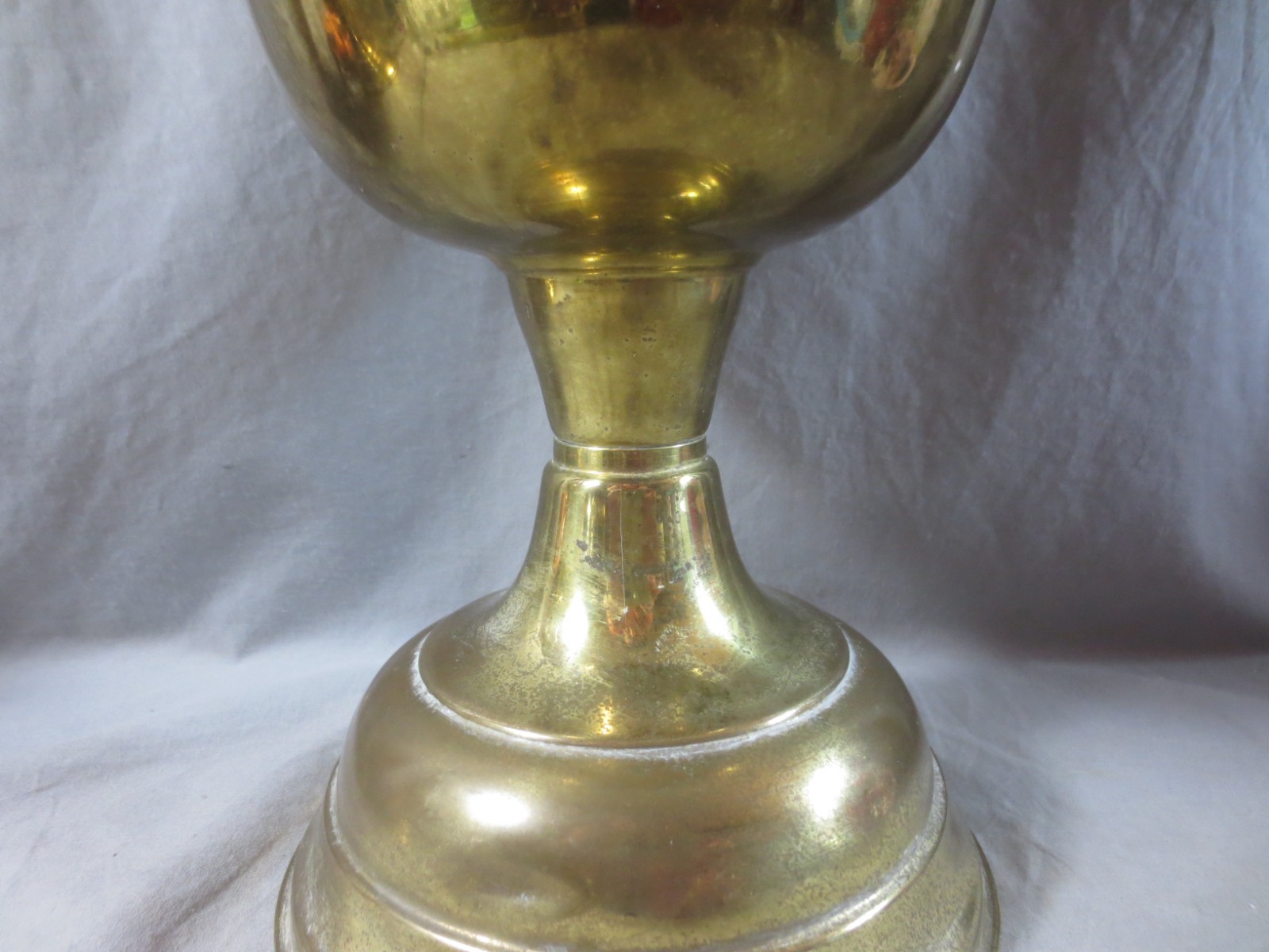 Vintage Made In England Brass Duplex Oil Lamp And Chimney Shepards Hut Lamp