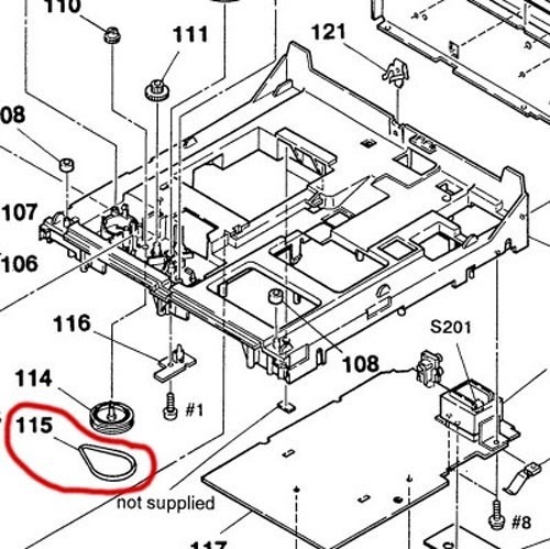 Replacement Belt Kit for Sony 5-Disc CD Changers 1991-1992