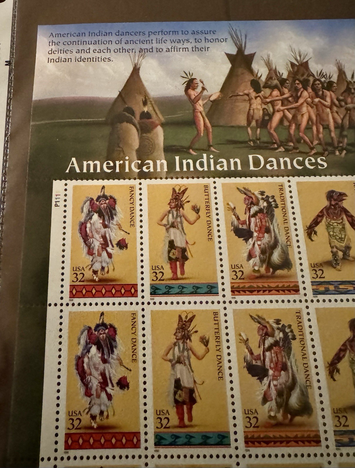 United States 32¢ American Indian Dances Postage Stamp MNH Full Sheet