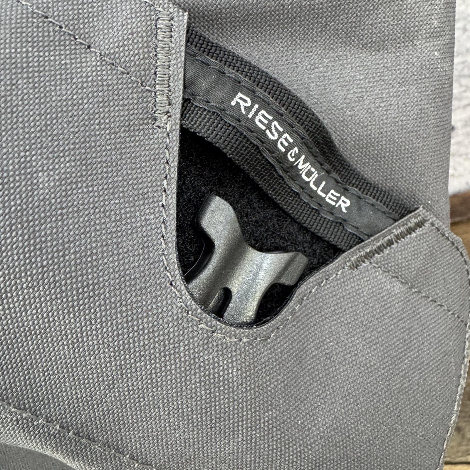 Riese & Muller Front Carrier Bag Large Gray Bike Rack Pack Water Resistant 625g