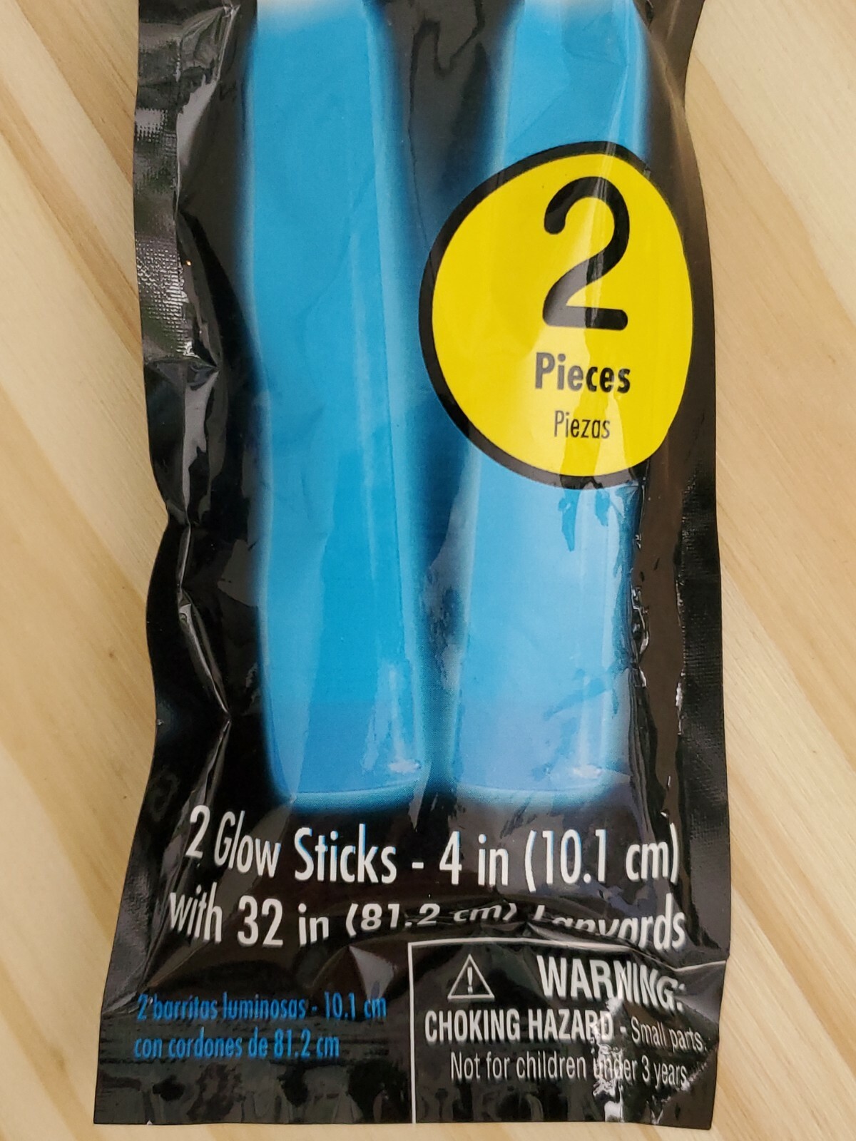 Glow Sticks 2 Pack Four Inches Blue