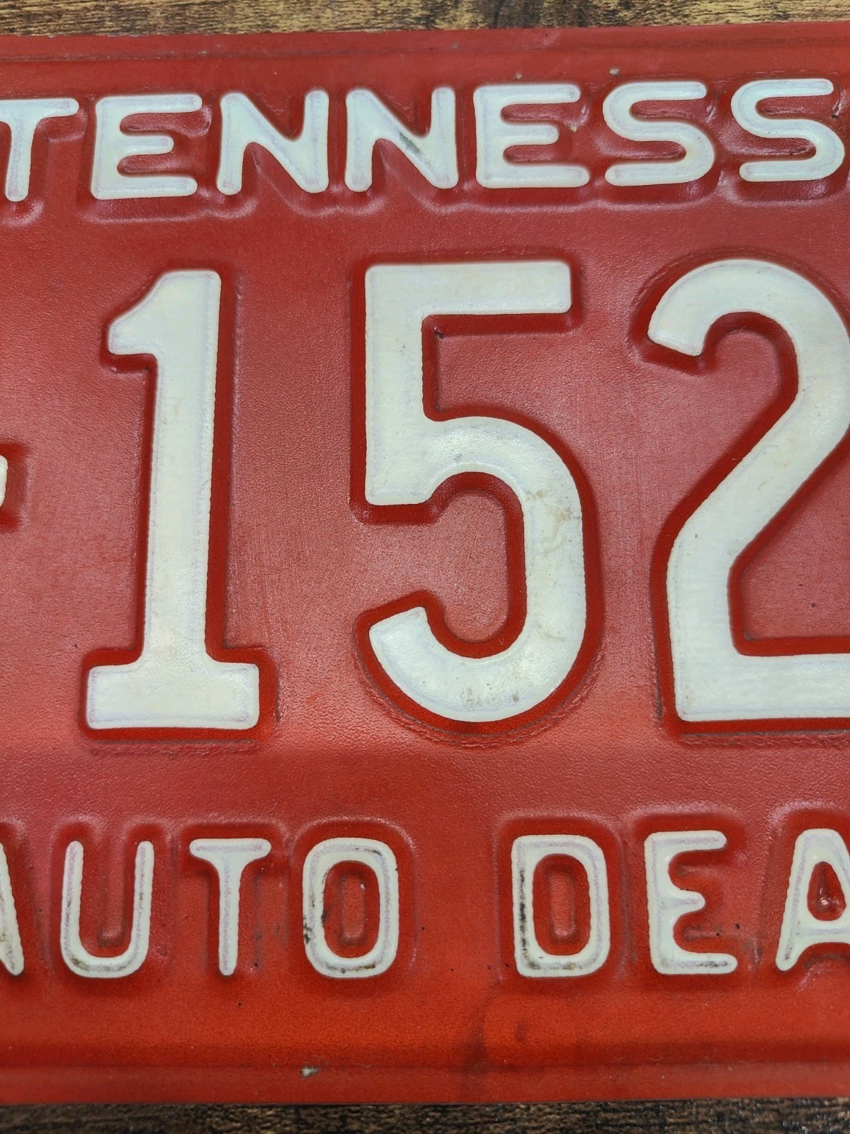 🟥Tennessee TN Tenn License Plate Tag 🟥 Dealer Used Car Lot 1993 D 15253 🚘