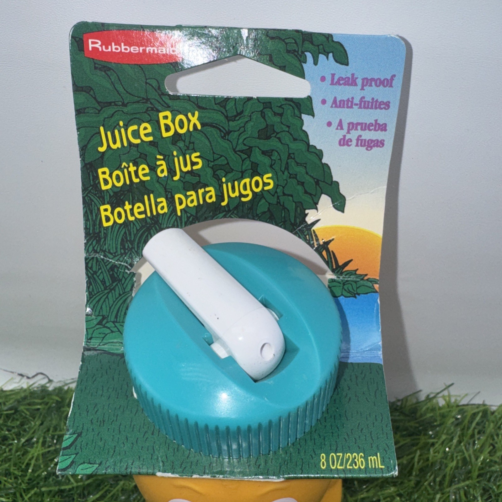 Vintage 1995 Rubbermaid Trainer Sippy Cup Tiger 8oz NEW Made in USA NOS 1883