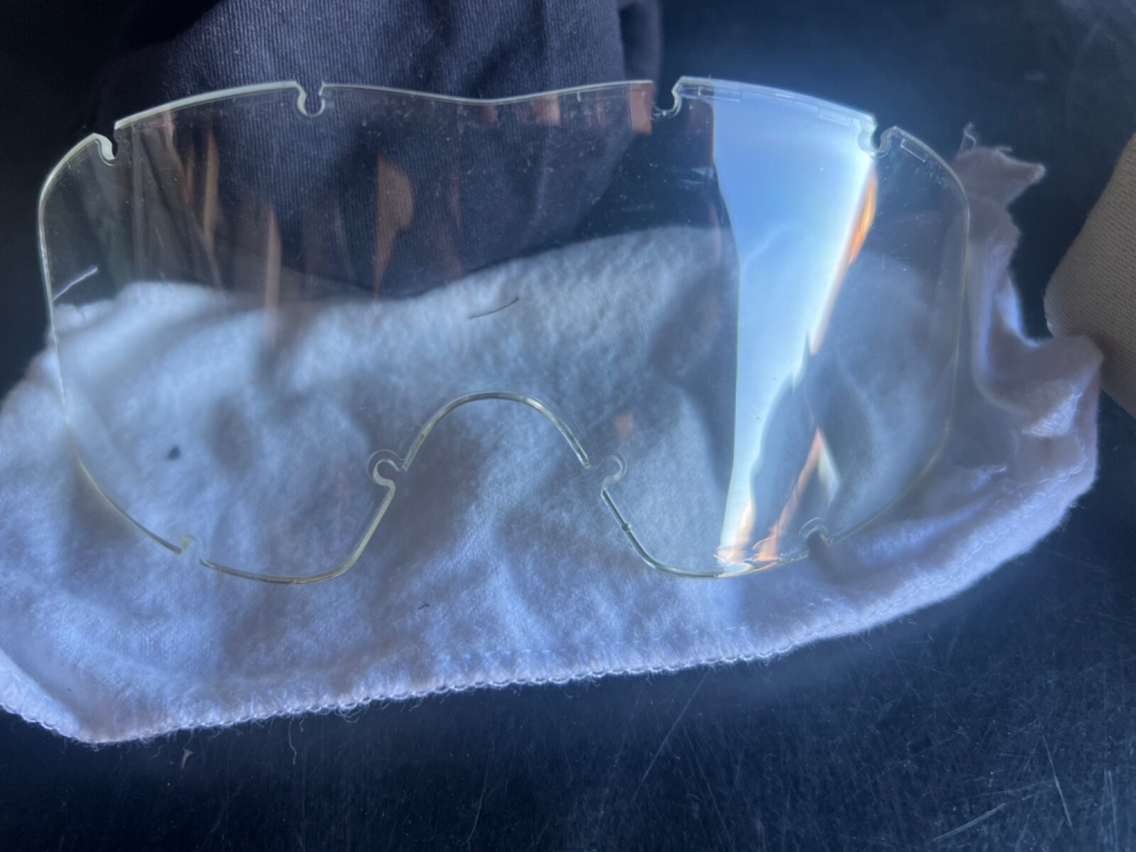 ESS Eyewear 740-0500 Desert Tan Profile Series Googles Clear & Smoke lenses used